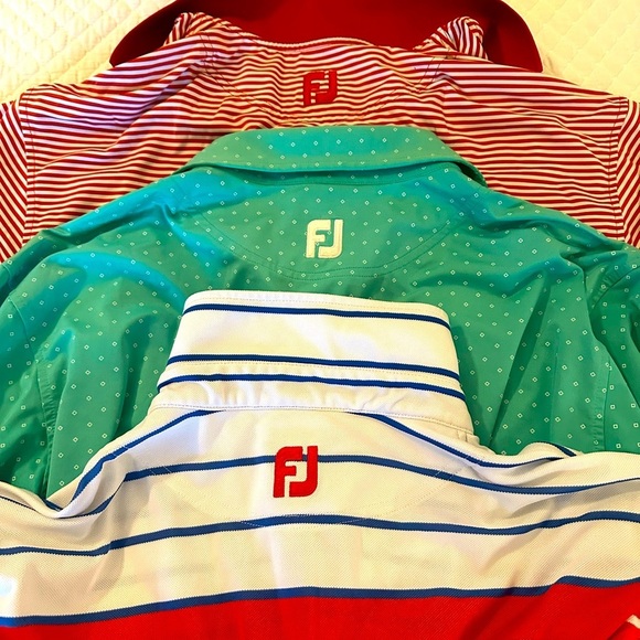Qty. 3 FOOTJOY GOLF SHIRTS Sz L - Picture 7 of 11